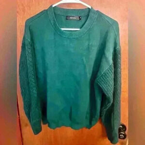Zesica Women’s green pullover sweater